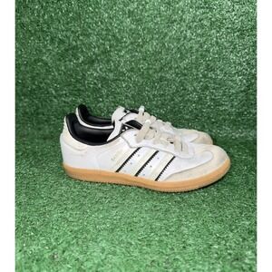 Adidas Samba OG Toddler Boys Size 13C White Gum Bottom Casual Shoes Gym Sneakers